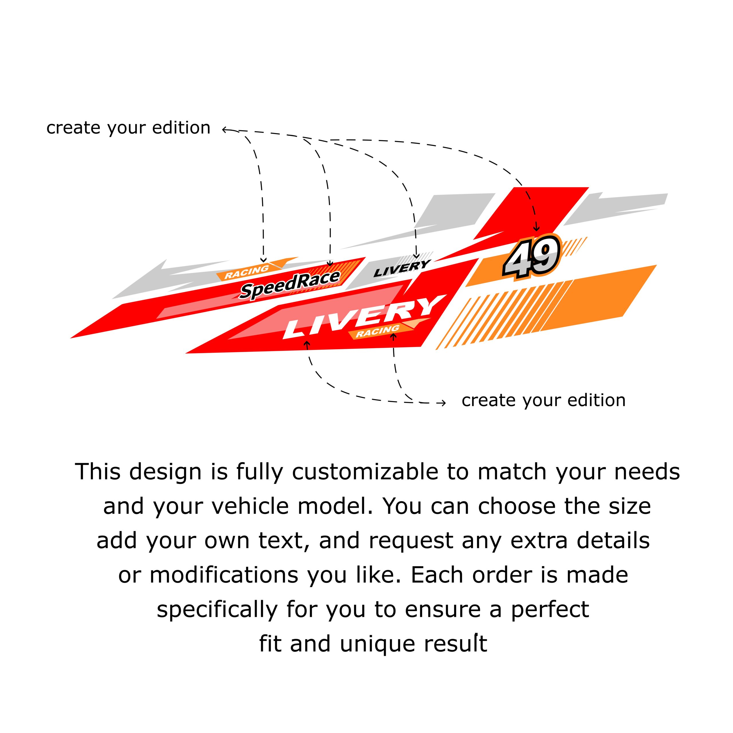 Car Wrap JDM Drift Livery Racing Vinyl Decal Graphics for Tuner & Drift Cars