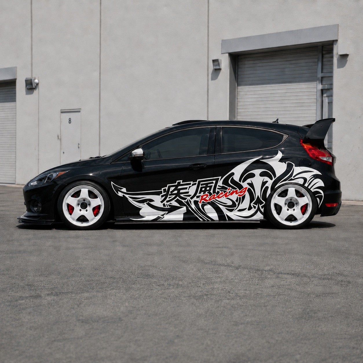 Custom SpeedRace Car Vinyl Decal JDM Racing Car Side Decal Kit – Japanese Style Vinyl Wrap Graphics