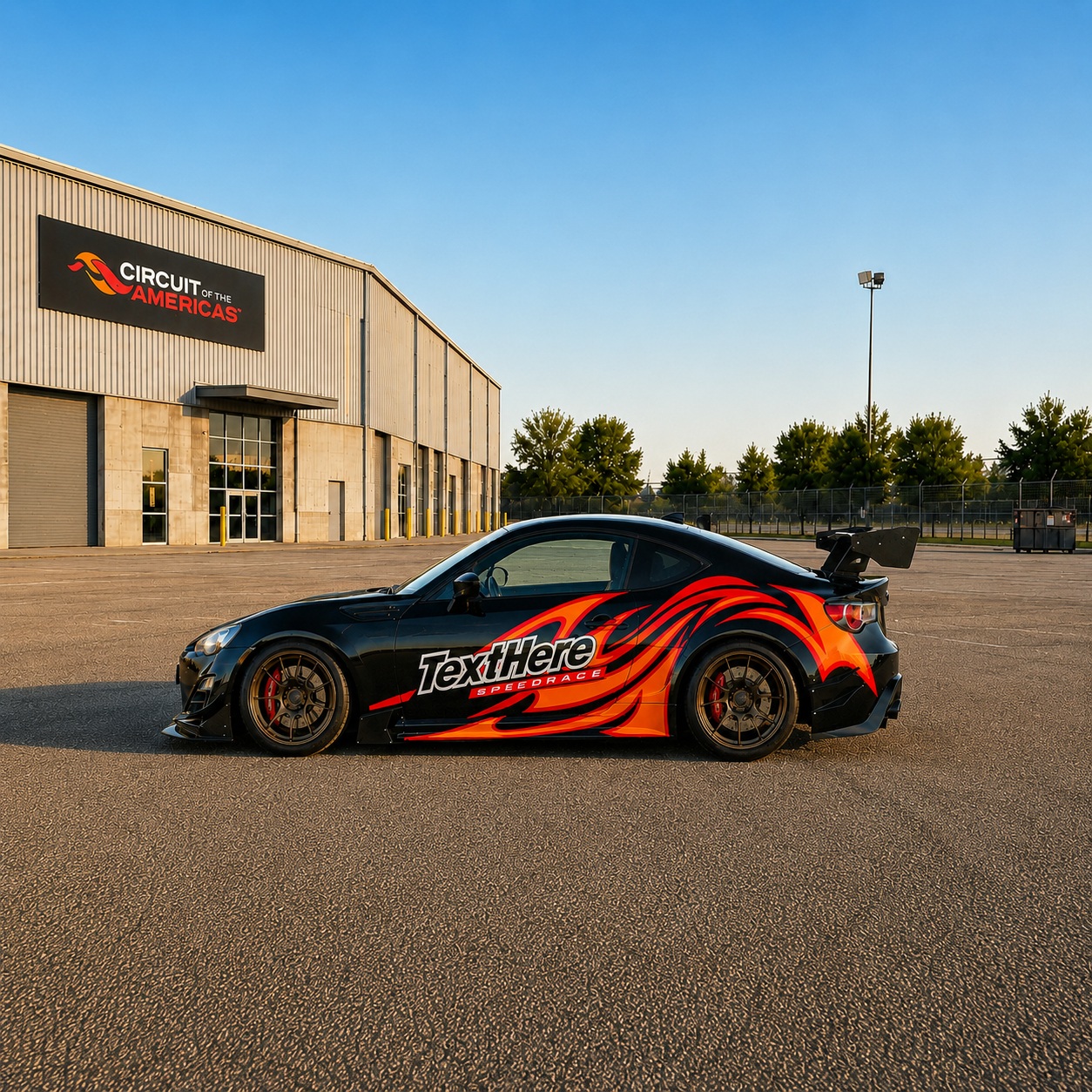 Car Decal JDM Racing Livery Tribal Flame Vinyl Wrap for Drift & Tuner Cars