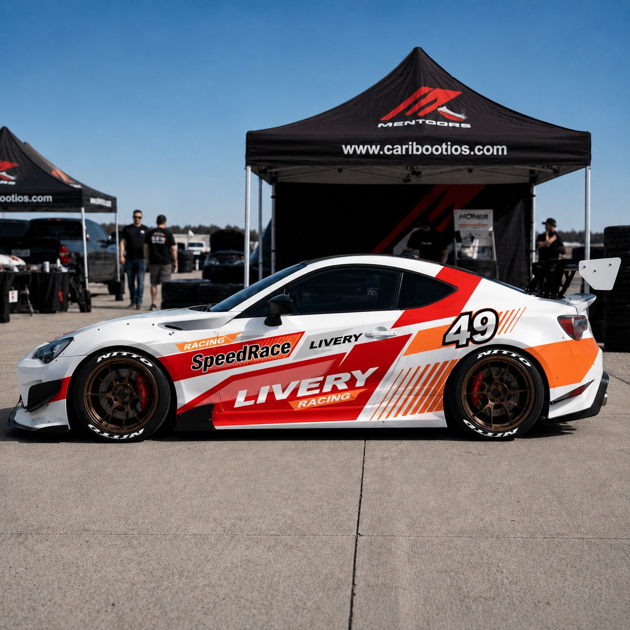 Drift Style Vinyl Car Wrap JDM Drift Livery Racing Vinyl Decal Graphics for Tuner & Drift Cars