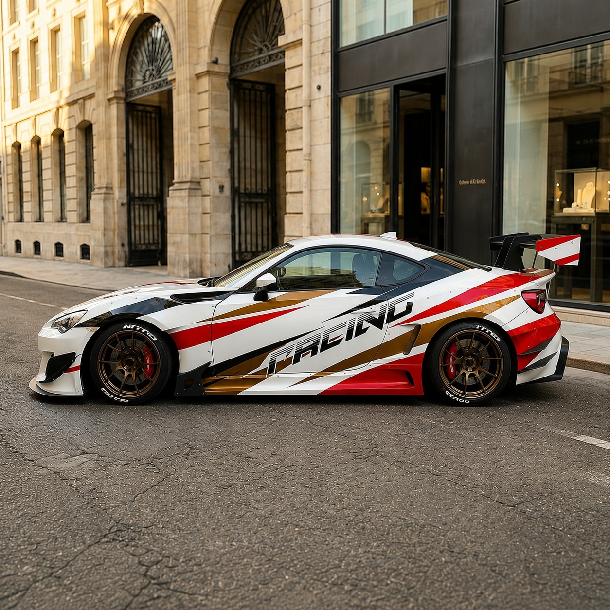 car meet sticker JDM Car Livery Decal: Geometric Racing Vinyl Wrap Graphics for Tuner Cars