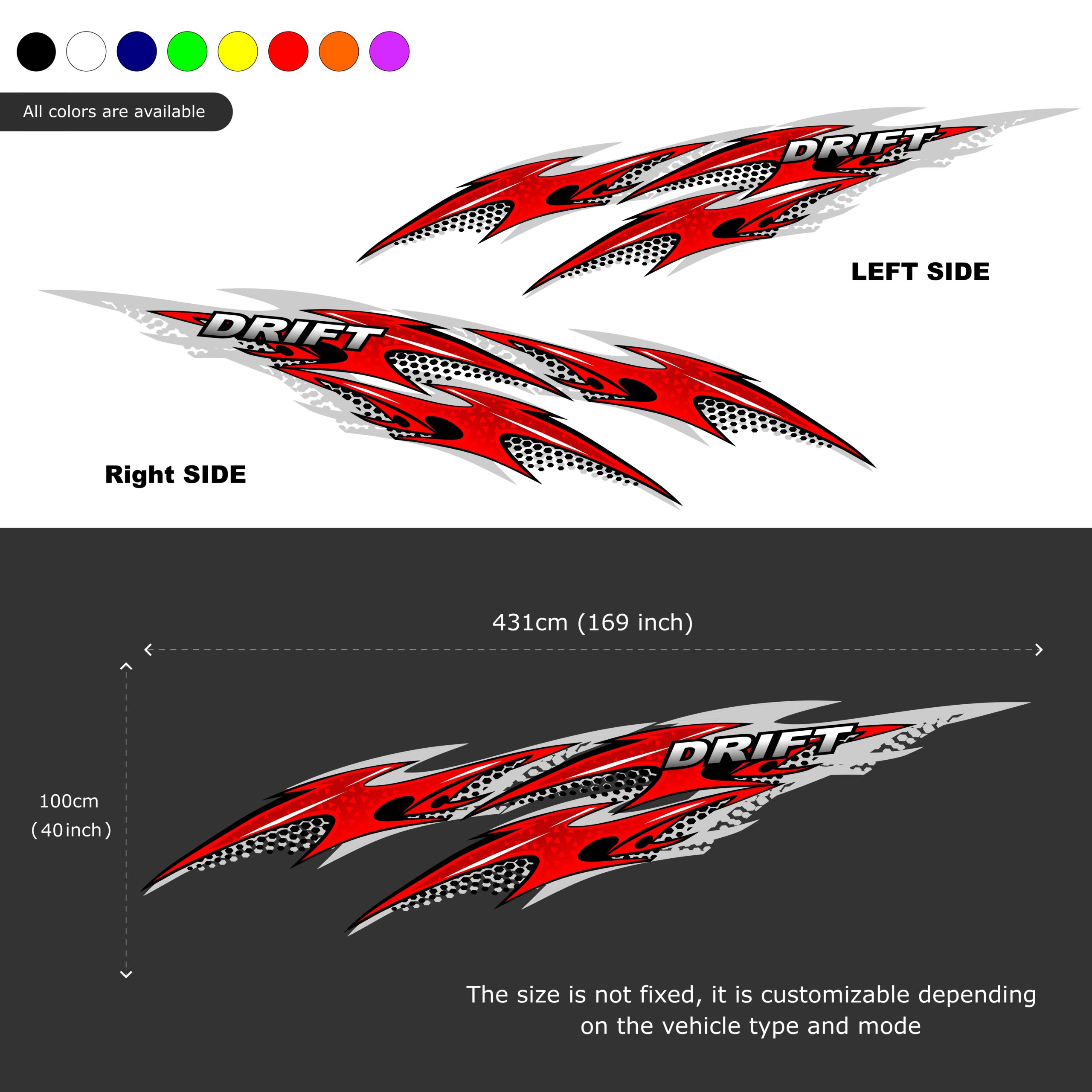 Car Wrap JDM Drift Livery Racing Vinyl Decal Graphics for Tuner & Drift Cars
