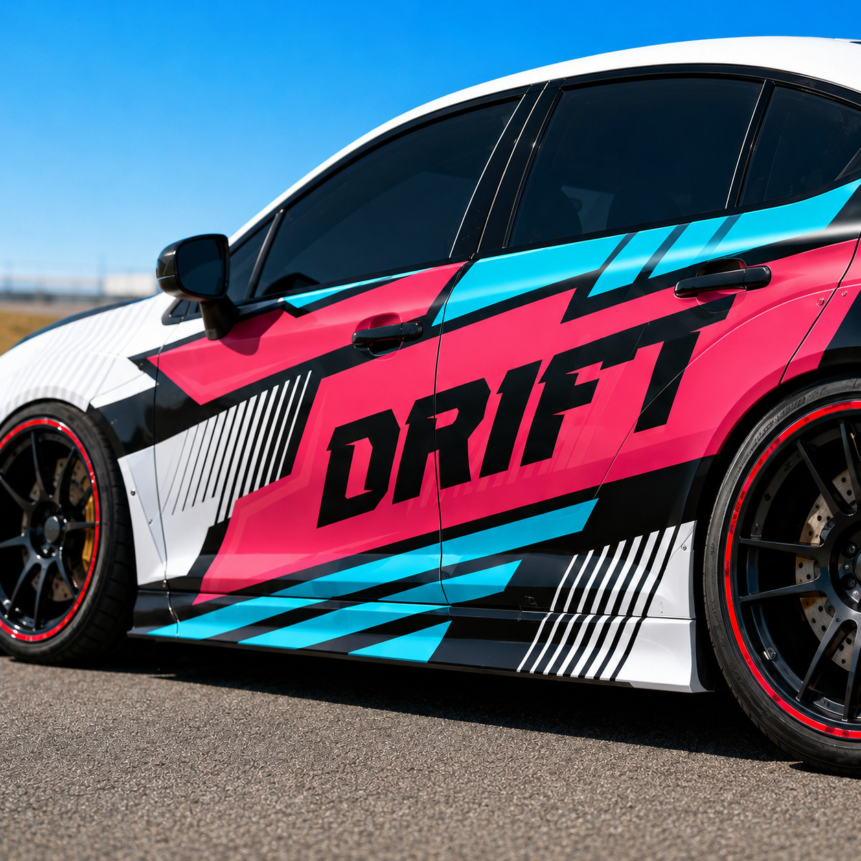 JDM Drift Car Wrap Kit – Racing Livery Vinyl Decal Graphics for Tuner Cars