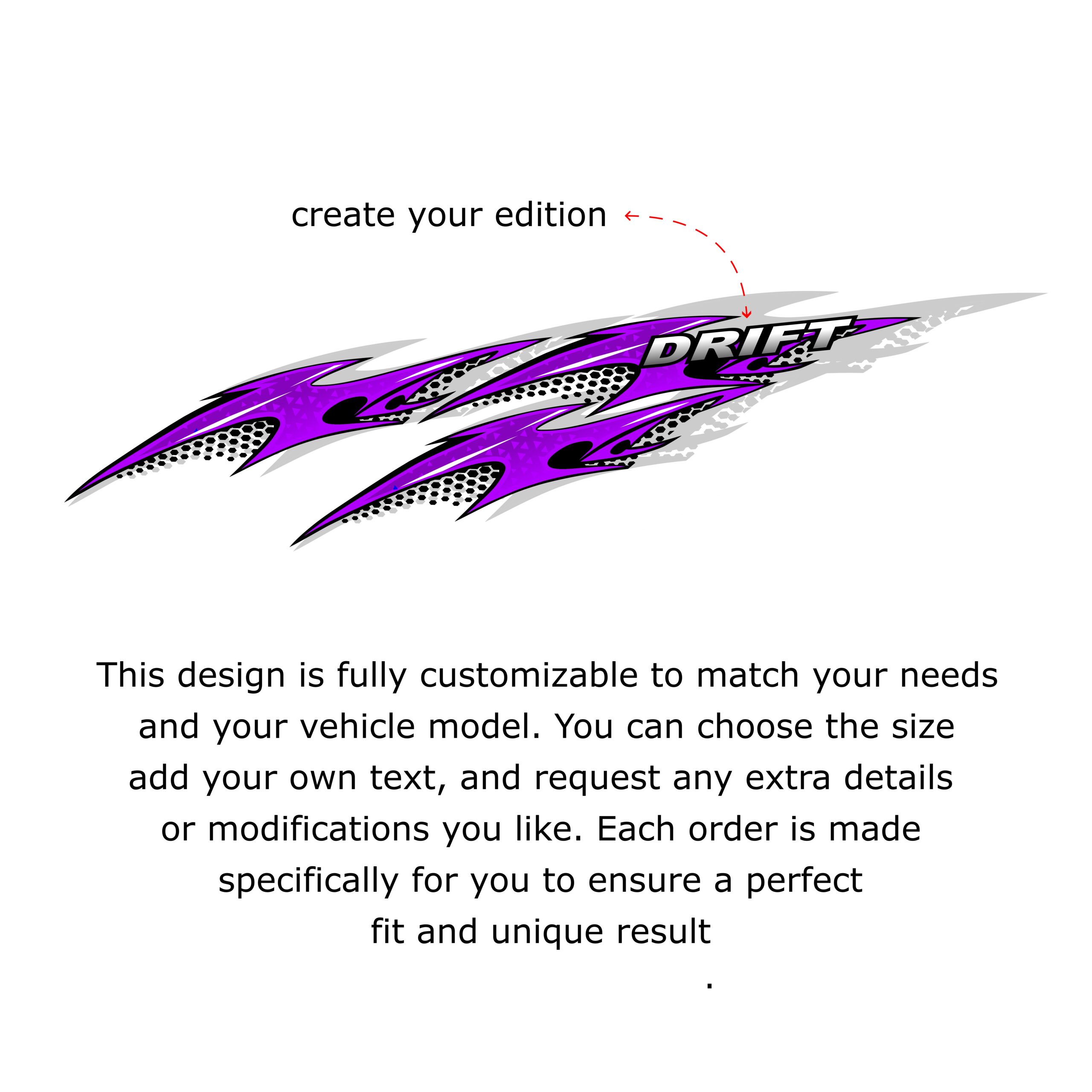custom car wrap JDM Drift Car Wrap Kit – Aggressive Racing Livery Graphics for Tuner Builds