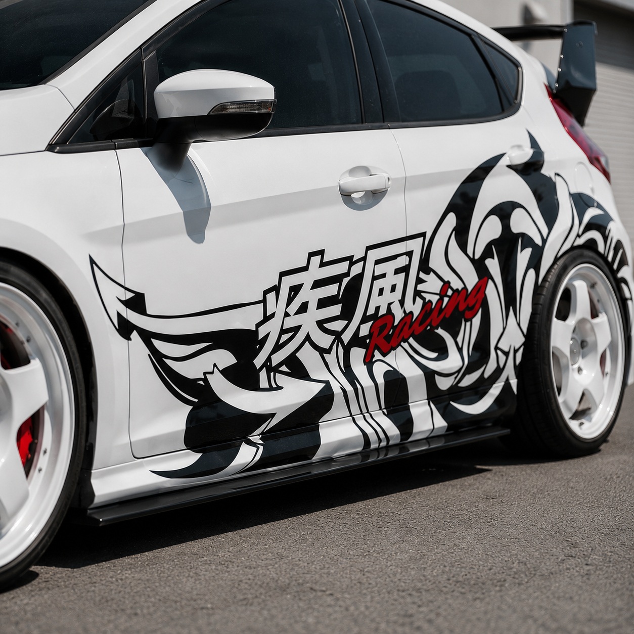 jdm car decal JDM Racing Car Side Decal Kit – Japanese Style Vinyl Wrap Graphics
