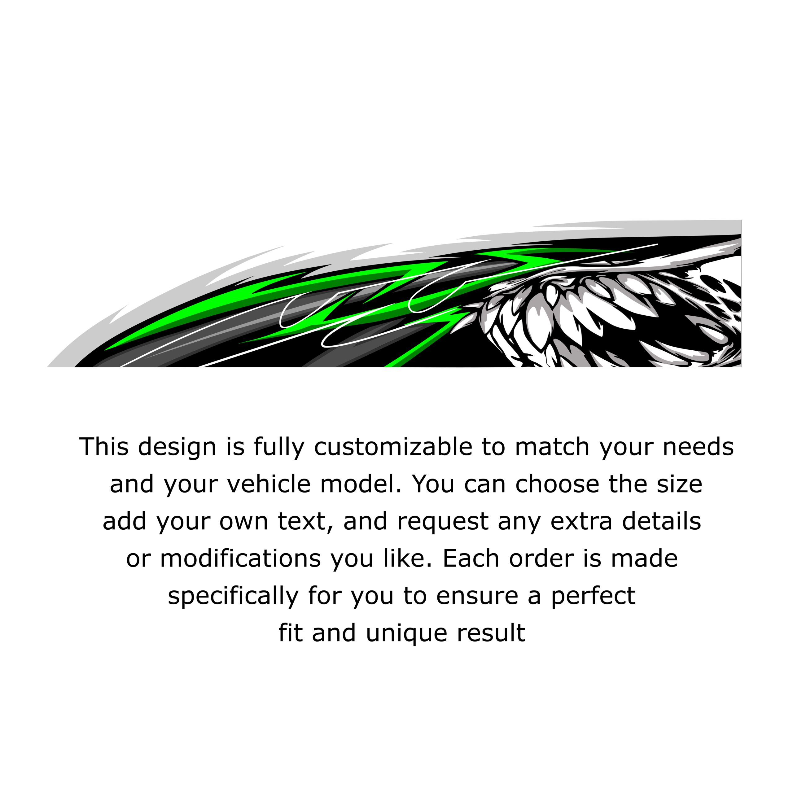 Custom JDM Racing Livery Vinyl Wrap – Geometric Drift Car Decals for Sports Cars