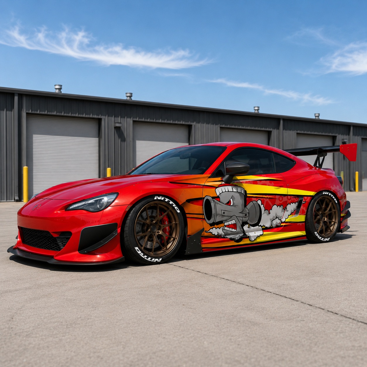 JDM Turbo Engine Car Wrap Kit – Racing Vinyl Decal Graphics for Tuner Cars