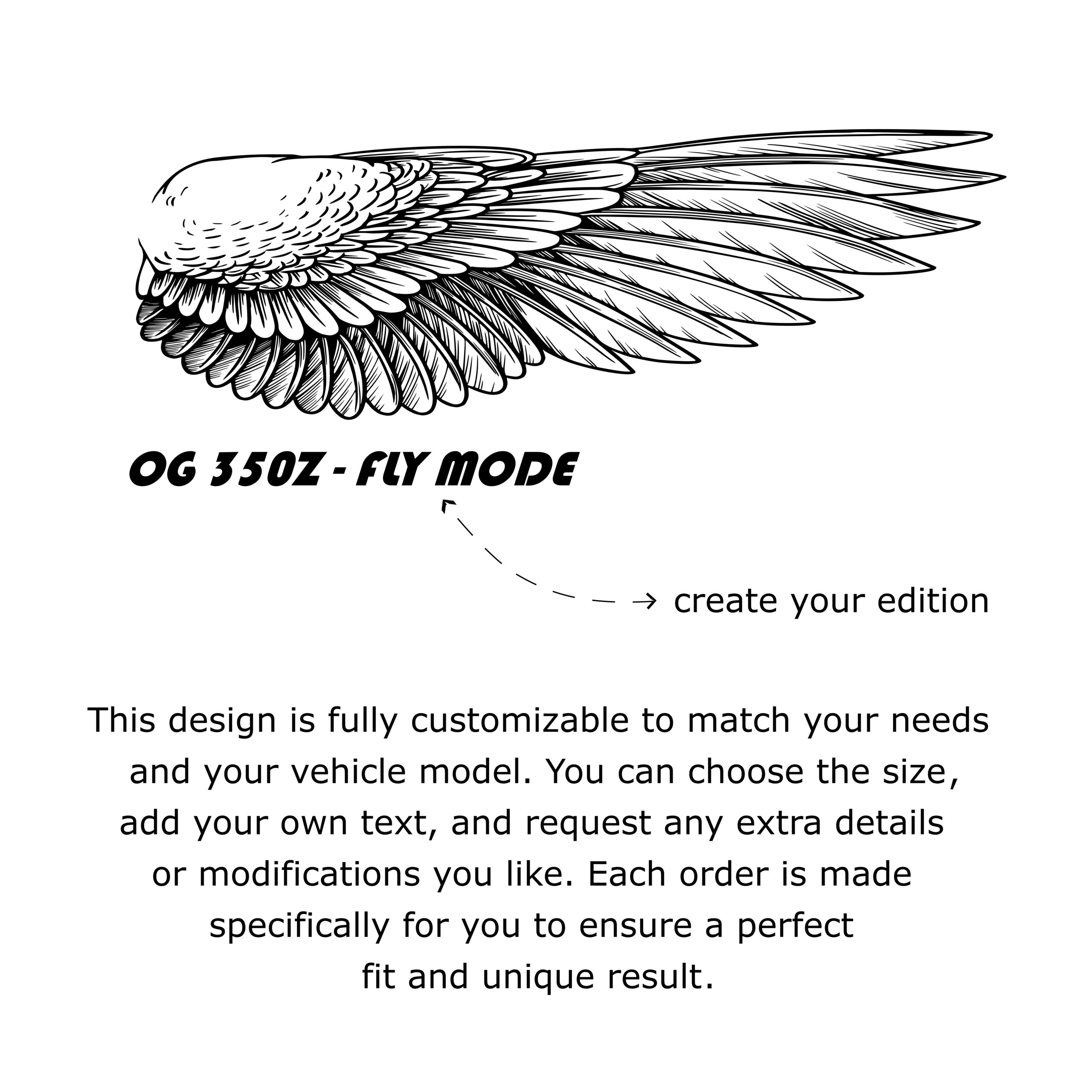 Drift Car Decal Custom Racing Livery Wing Style Vinyl Wrap Graphics for JDM Cars